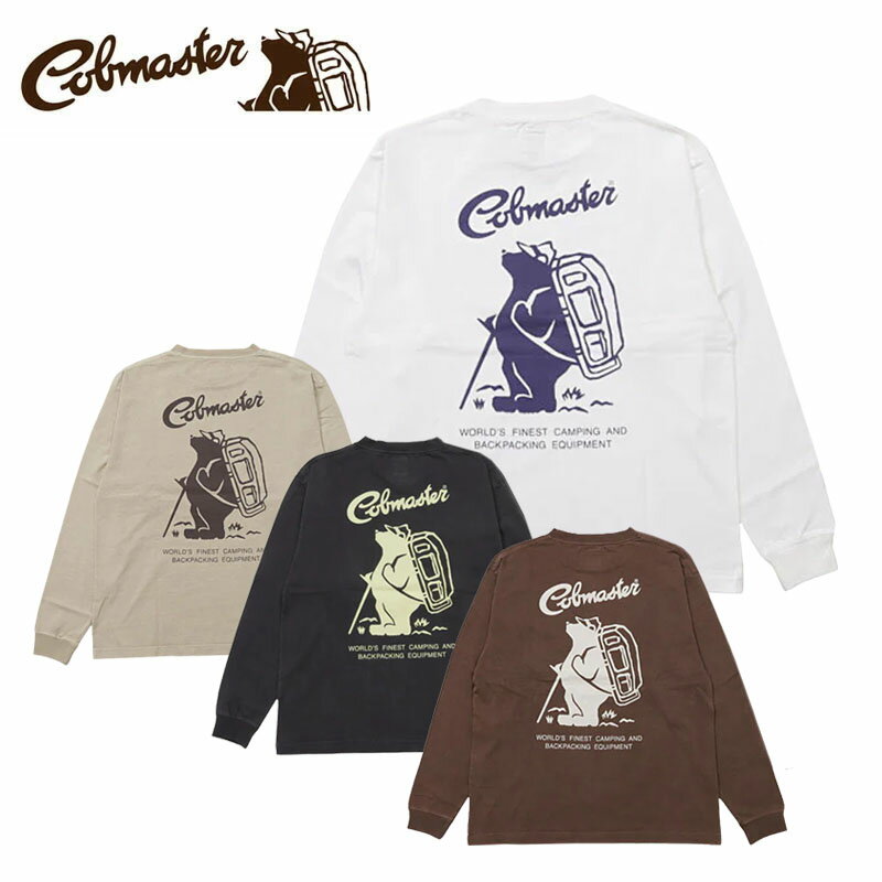 乐天商城 - コブマスター 天竺 L/S TEE スタンダードロゴ メンズ 長袖Tシャツ トップス バックプリント カジュアル アウトドア 447501 COBMASTER 2025秋冬