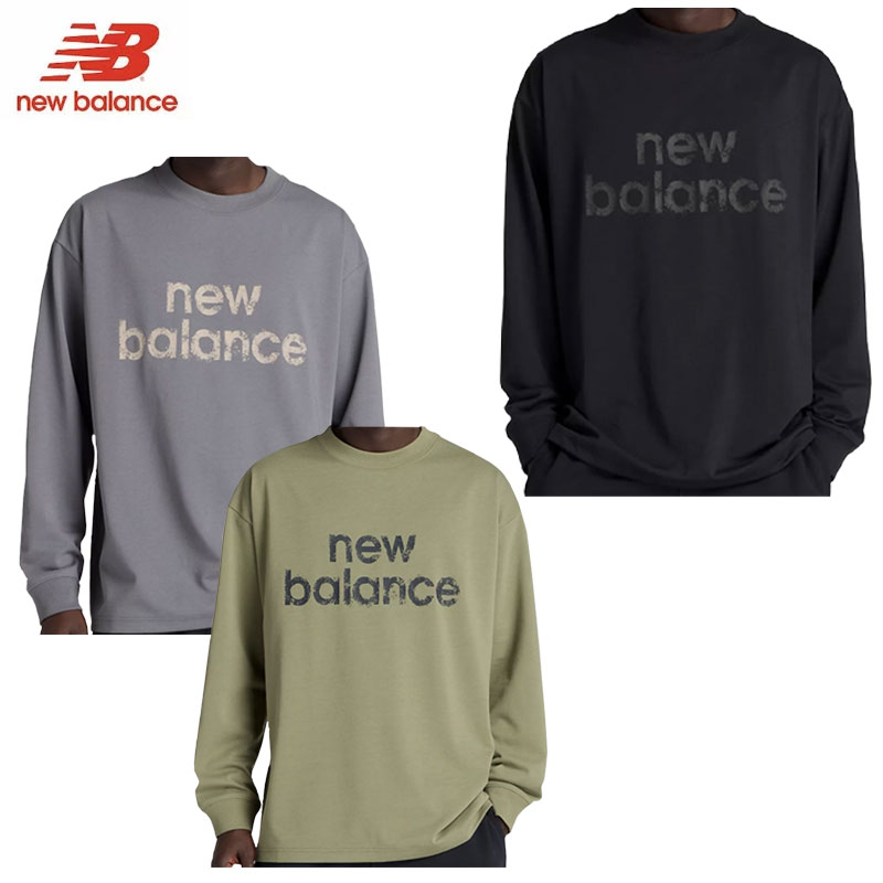 乐天商城 - ニューバランス ロングスリーブTシャツ メンズ スポーツ カジュアル ゆったり AMT53172 new balance 2025秋冬