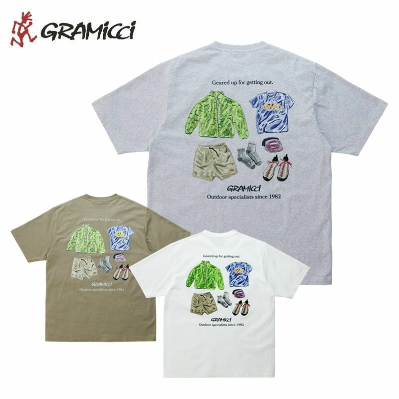 グラミチ ギアアップTシャツ メンズ レディース ユニセックス 半袖 カジュアル アウトドア G5SU-T167 GRAMiCCi 2025春夏