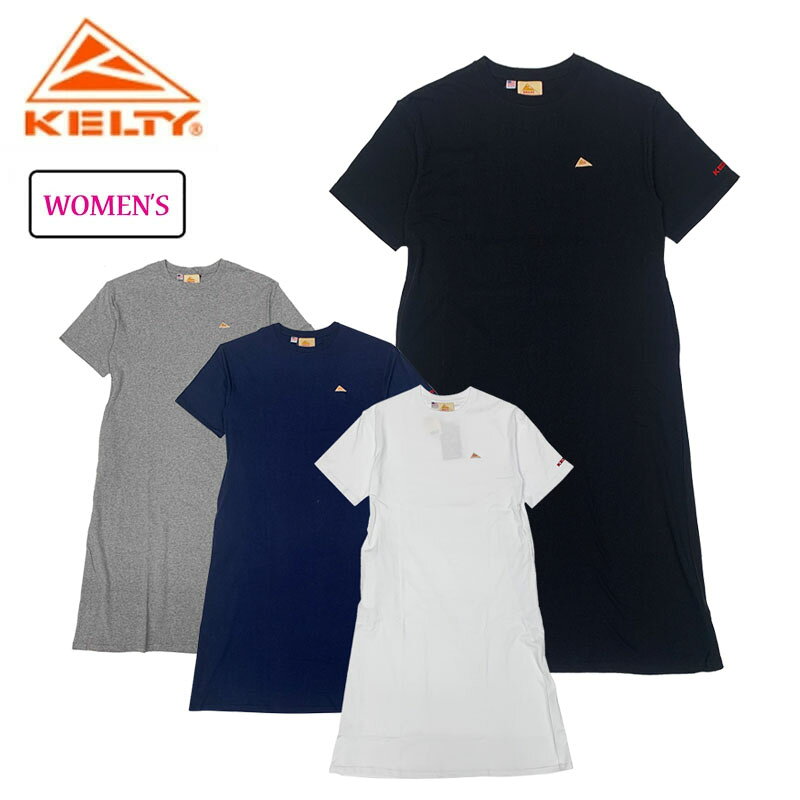 乐天商城 - ケルティ ミニロゴ S/S ロングTシャツ レディース ワンピース 半袖 ワンポイント シンプル カジュアル アウトドア KE26112017 KELTY 2026春夏