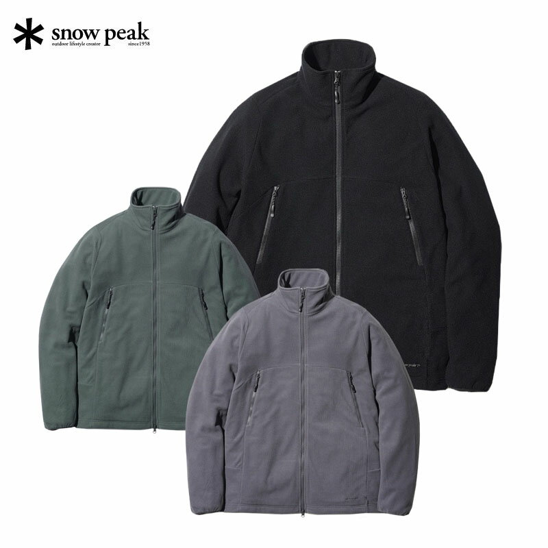 スノーピーク Grid Fleece Jacket メンズ SW-22AU012 2022秋冬 フリース ジャケット 防寒 snow peak 【202209B】