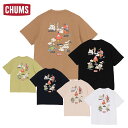 チャムス アンチバグフードヨーカイポケットTシャツ メンズ 半袖 Tシャツ 虫よけ 蓄光 妖怪 カジュアル アウトドア CH01-2508 CHUMS 2025春夏