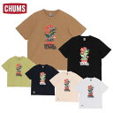 チャムス アンチバグウォーターインザフラワーズTシャツ メンズ 半袖 Tシャツ 虫よけ カジュアル アウトドア CH01-2509 CHUMS 2025春夏