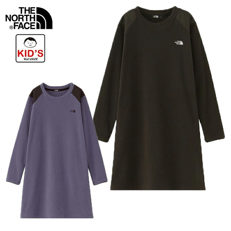 ザ ノースフェイス ガールズマイクロフリースワンピース キッズ ジュニア 子供 チュニック ポケット NAG72320 THE NORTH FACE 2023秋冬