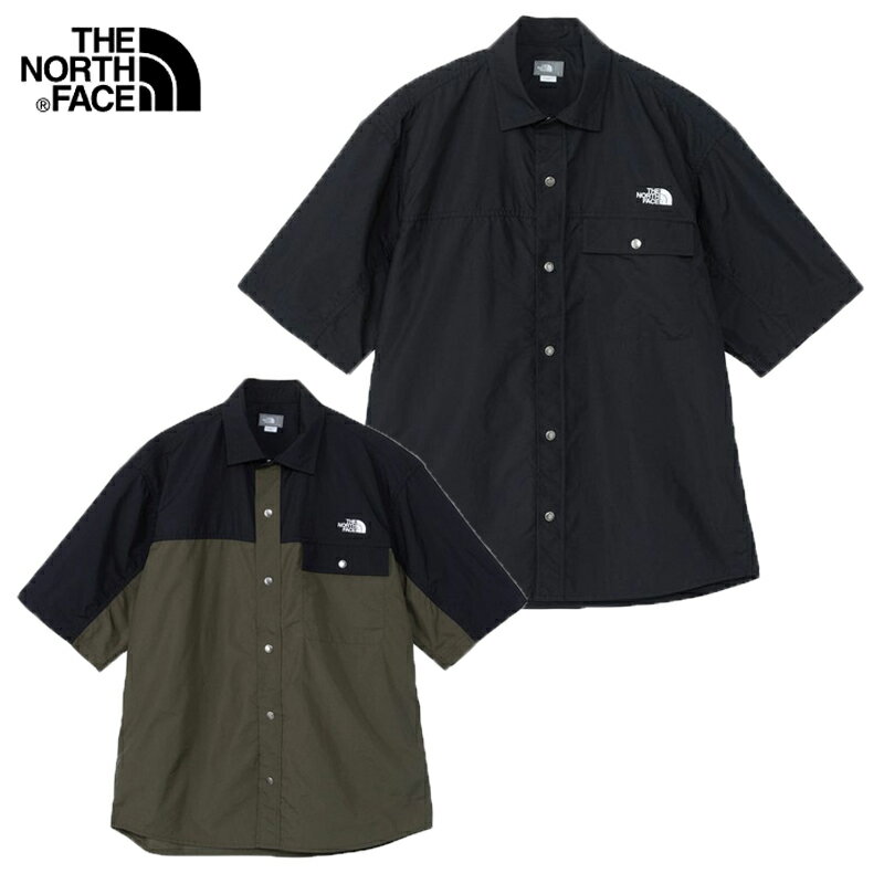 ザ ノースフェイス ショートスリーブヌプシシャツ メンズ アウトドア 半袖 ジャケットトップス ナイロン NR22331 THE NORTH FACE 2024春夏