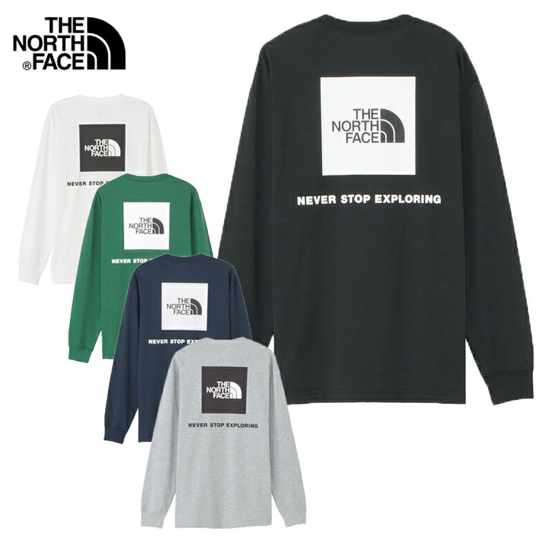 ザ ノースフェイス ロングスリーブバックスクエアロゴティー メンズ 長袖 ロング Tシャツ ロンT NT32442 THE NORTH FACE 2024春夏 父の日