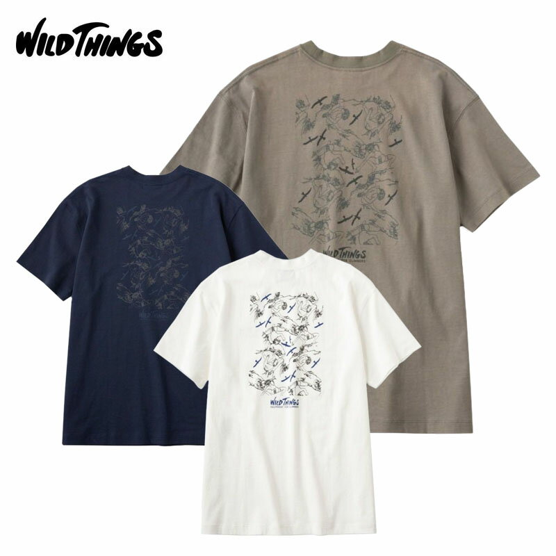 ワイルドシングス 80'sクライマー メンズ 半袖 Tシャツ プリントTシャツ カジュアル アウトドア WT24047SK WILDTHINGS 2024春夏