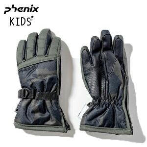 フェニックス ジュニア スキーグローブ Phenix 5Finger Kid's Glove ESB22GL00 KHAKI 2022-23 子供 スキースノーボード 手袋 Phenix 【202301C】