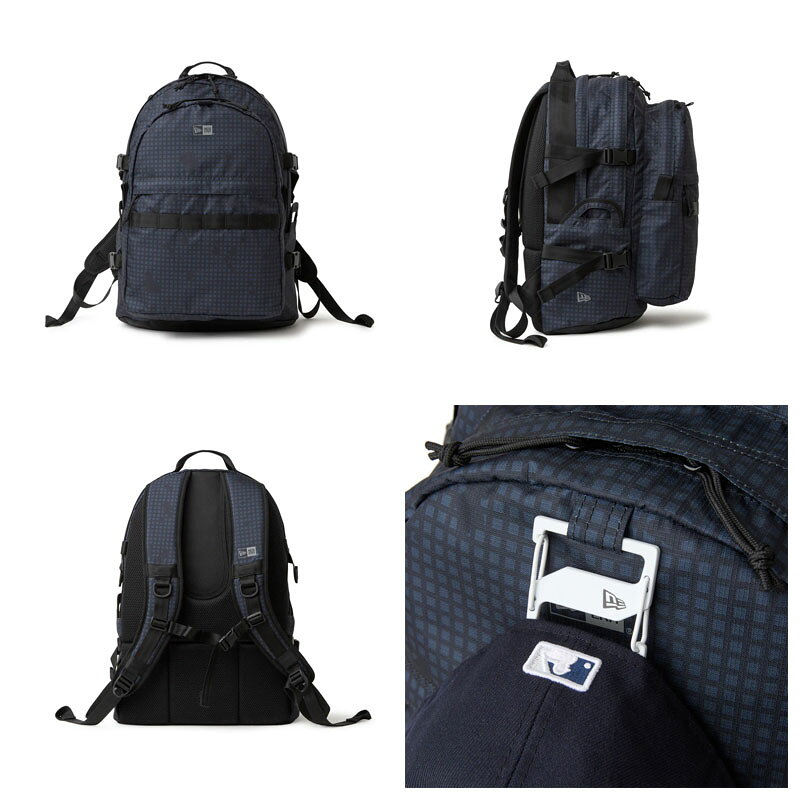 エビスヤスポーツのニューエラ キャリアパック 35L ブラックナイトカモ バックパック デイパック リュック 大容量 アウトドア 普段使い 14750923 NEW ERA 2026春夏｜アングル2
