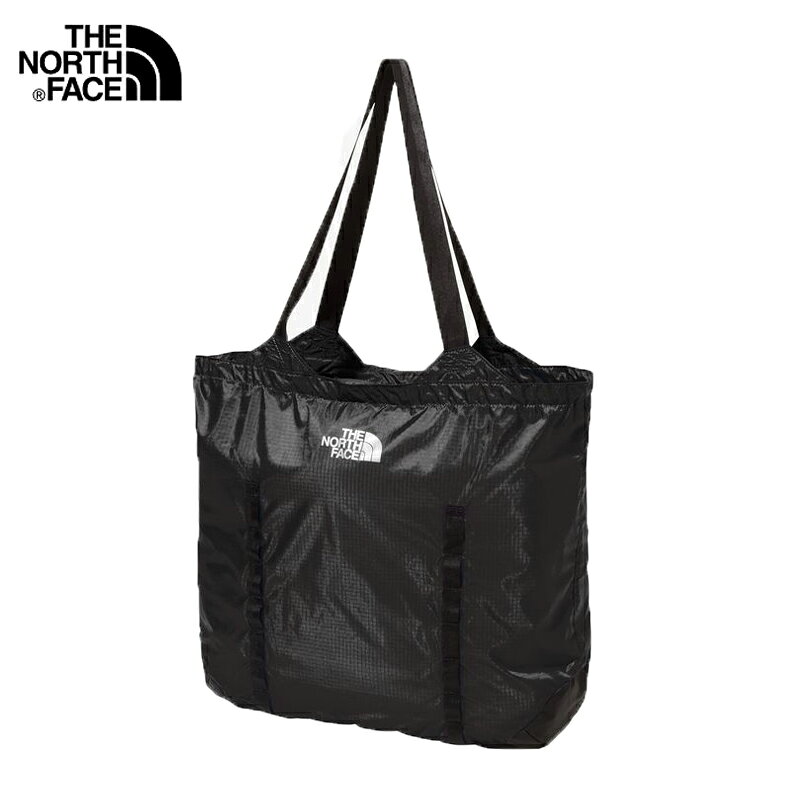 ザ ノースフェイス メイフライトート エコバッグ 買い物 ショルダー ナイロン ファスナー付き コンパクト 肩掛け ポケッタブル キークリップ付き ポケット NM62377 ブラック K THE NORTH FACE 2024秋冬