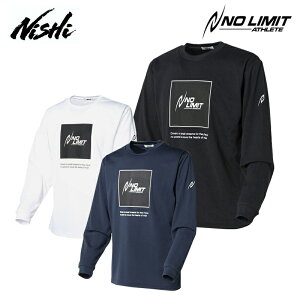 ニシ・スポーツ アスリートプライド ロングスリーブシャツ NO LIMIT ATHLETE 長袖Tシャツ メンズ レディース 2811A054 2022秋冬 陸上 スポーツウェア NISHI 【202209A】