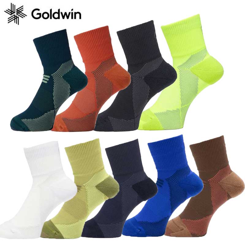 ゴールドウィン アーチサポート クォーターソックス メンズ レディース ユニセックス 靴下 クォーター丈 アンクルソックス ランニング 陸上 GC23301 C3FIT GOLDWIN