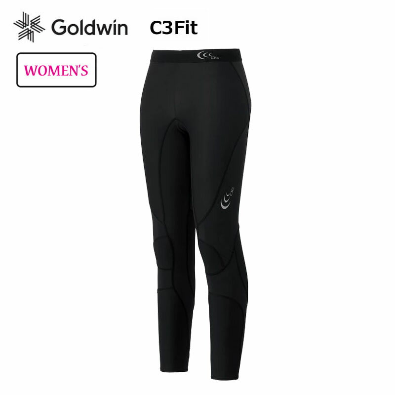 ゴールドウィン インパクトエアーロングタイツ レディース UVカット 軽量 スポーツタイツ 日本製 ランニング ジョギング トレッキング スポーツ 3FW14127 Goldwin C3fit