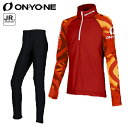 オンヨネ Jr.XC RACING SUIT ジュニア BKS75620 055 RED 上下セット クロスカントリースキー レーシングスーツ ONYONE 2023-24