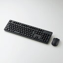 エレコム キーボード ワイヤレス 無線 フルキー マウス付き メンブレン TK-FDM106MBK(1セット)