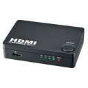 ＼エントリポイント4倍！5/1／HDMIセレクター 4K対応 ブラック 3入力1出力 切替器 OHM 05-0576 AV-S03S-K AudioComm PC PS4 スイッチ対応 ゲームセレクター 送料無料