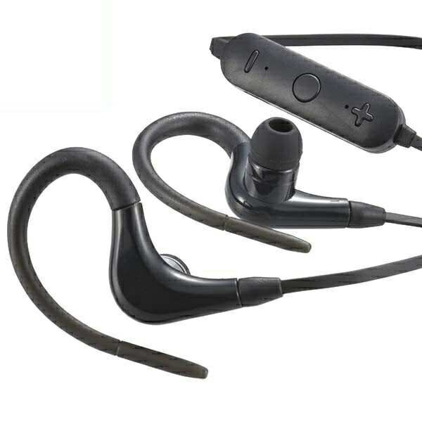 Bluetooth ワイヤレスステレオヘッドホン マイクコントローラー付 ブラック OHM 03-0370 HP-WBT100Z-K AudioComm 送料無料