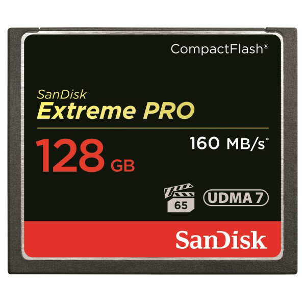＼ポイント5倍／サンディスク CFカード 128GB EXTREME PRO S 1067倍速 160MB/s SDCFXPS-128G-X46 コンパクトフラッシュ メモリーカード SanDisk 海外リテール 送料無料