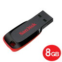 ＼楽天カードポイント4倍！4/20／サンディスク USB2.0フラッシュメモリ 8GB Cruzer Blade SDCZ50-008G-B35 USBメモリ SanDisk 海外リテール メール便送料無料