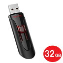 ＼エントリポイント4倍！5/1／サンディスク USB3.0フラッシュメモリ 32GB Cruzer Glide SDCZ600-032G-G35 USBメモリ SanDisk 海外リテール メール便送料無料