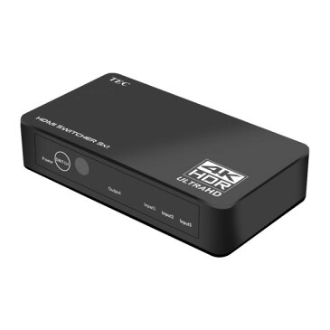 \エントリー&楽天カードポイント8倍/(5%還元含)『送料無料』テック 4K対応 HDMIセレクター 3入力-1出力切替器 THDSW31-4K60 Nintendo Switch・PS4・BDレコーダー・ノートPC対応