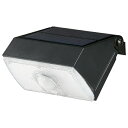LEDセンサーライト 800lm ソーラー発電式 IPX4 白色LED 06-4294 OHM LS-S1080ST4-K 【送料無料】