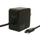 ミヨシ USB PD対応 GaN USB-ACアダプタ ケーブル一体型 65W 1.5m ブラック IPA-GC15ANBK 【送料無料】(2)