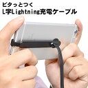 サンコー ピタっとつく L型ライトニングケーブル 充電用 1m Lightningケーブル IPHCBLGM メール便送料無料