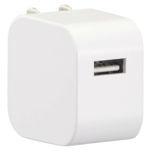 USBチャージャー 1A USB×1ポート AC-USBアダプタ USB充電器 00-7085 OHM HS-AU11E-W 【送料無料】 USBチャージャー 1A USB×1ポート AC-USBアダプタ USB充電器 00-7085 OHM HS-AU11E-W 【送料無料】