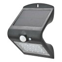センサーウォールライト ソーラー式 200ルーメン 昼光色 IP65 06-5212 OHM LT-SBF22DW 【送料無料】