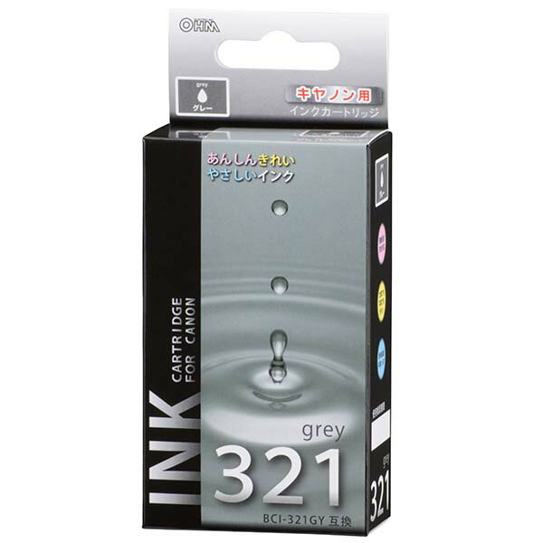 Υ ߴ BCI-321GYߴ 졼1 OHM 01-4150 INK-C321B-GY ᡼̵