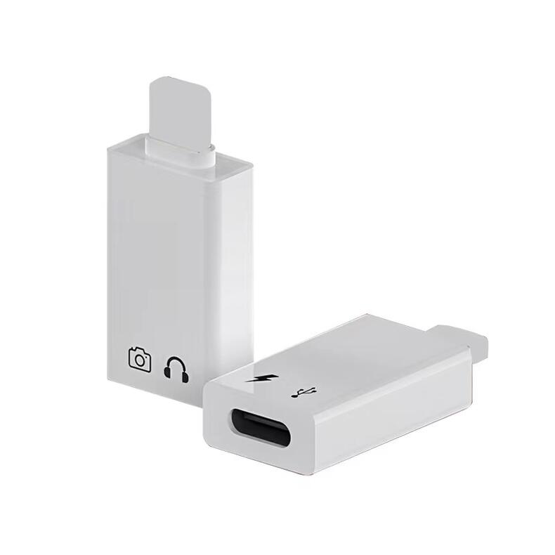送料無料 iOS USB C変換アダプターType C (メス) ー iOS (オス) Lightning ライトニンぐ 充電 イヤホン変換 写真転送 USBメモリ 変換コネクタ 型番EC-a3219
