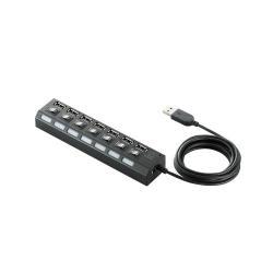 エレコム ELECOM U2H-TZS720SBK ブラック USBハブ 7ポート U2HTZS720SBK
