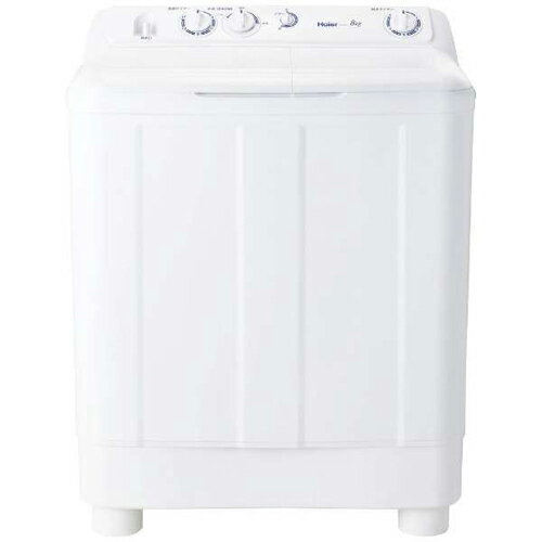 【設置】ハイアール(Haier) JW-W80F-W(ホワイト) 二槽式洗濯機 洗濯8kg/脱水5kg