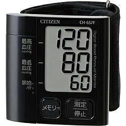 シチズン CH-657F-BK(ブラック) 手首式血圧計