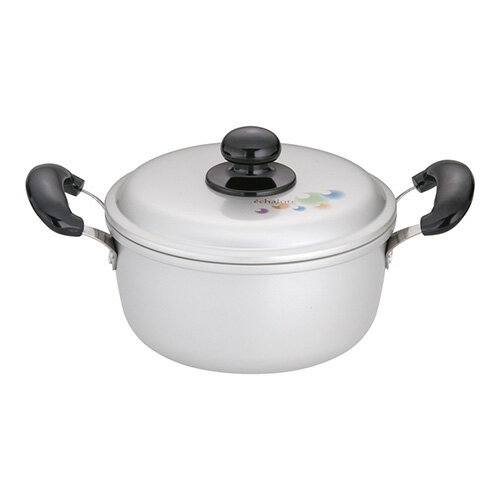 IH爐不適用 - 北陸アルミニウム ALY8701 アルマイト エシャロット 両手鍋 18cm