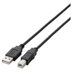 エレコム(ELECOM) U2C-BN15BK(ブラック) USB2.0ケーブル 1.5m