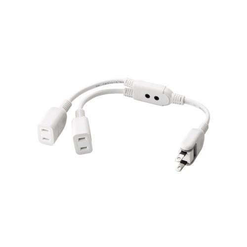 ���쥳��(ELECOM) T-ADR3WH �ۥ磻�� AC�����ץ����Ÿ���Ĺ������ 2�ĸ�