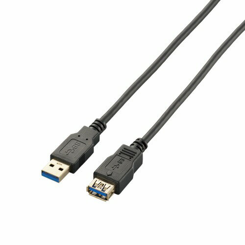 エレコム(ELECOM) USB3-E10BK(ブラック) USB3.0延長ケーブル A-A 1m その1