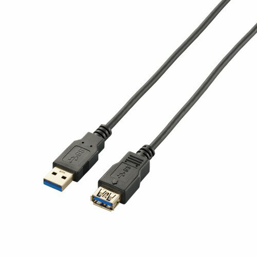 쥳(ELECOM) USB3-EX10BK(֥å) ˺ USB3.0Ĺ֥ A-A 1m