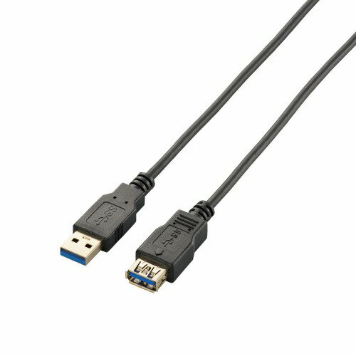 エレコム(ELECOM) USB3-EX20BK ブラック 極細 USB3.0延長ケーブル A-A 2m