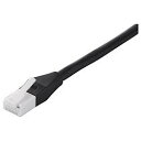 バッファロー(BUFFALO) BSLS6ANU50BK(ブラック) ツメの折れないLANケーブル カテゴリー6a ストレート 5m