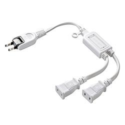 ����掠�ץ饤 TAP-EX2WN(�ۥ磻��) AC�����ץ������Ÿ���Ĺ������ 2P 2ʬ��