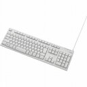 エレコム(ELECOM) TK-FCM062WH(ホワイト) USB接続 スタンダードキーボード