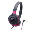 オーディオテクニカ(audio-technica) ATH-S100 BPK(ブラックピンク) ポータブルヘッドホン(2)