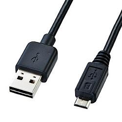 サンワサプライ KU-RMCB2 ブラック 両面挿せる USB Aオス/マイクロUSB Bオス ケーブル 2m KURMCB2
