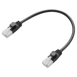 エレコム(ELECOM) LD-GPYTB/BK015 Cat6準拠 ツメ折れ防止短尺LANケーブル 0.15m 結束バンド 1個