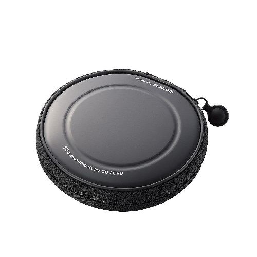 エレコム(ELECOM) CCD-H12BK(ブラック) CD/DVDファスナーケース 12枚