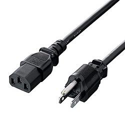 サンワサプライ 電源コード 2m ブラック KB-D3215A