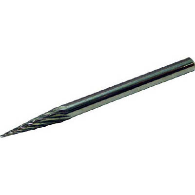 スーパーツール SB5A03 超硬バーシャンク径3mm 円錐型 ダブルカット刃径：3.0波長：11(4.0)